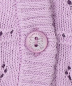 組曲 KIDS 【90-100㎝】フラワーアイレット カーディガン