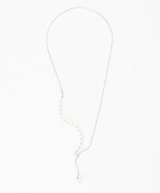 ANY SIS フェイクパールラリエット ネックレス