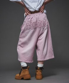 WEGO 【ユニセックス着用ITEM/ウエストゴム】ダメージアップリケショートパンツ