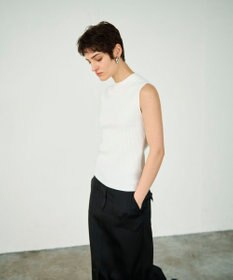 GRACE CONTINENTAL ハイネックリブニットトップ