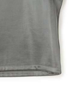 ICB L 【洗える】サテンボンディング クルーネックプルオーバー