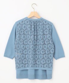 組曲 【2SET・WEB限定】フラワーレース5分袖ツイン ニット