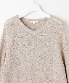 自由区 ラメノットスパングル ニット