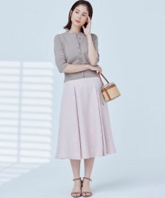 組曲 S 【WEB限定】エアリーフラワージャガード フレアスカート