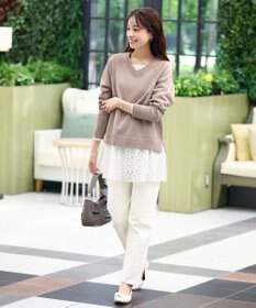 Tiaclasse L 【安田美沙子さん着用・選べる2type】ラグランニットトップス