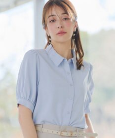 Tiaclasse L 【新色追加】パフスリーブシャツブラウス