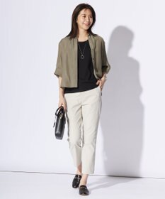 J.PRESS LADIES 【洗える】シアーリネン ブラウス