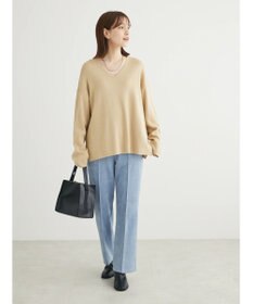 Green Parks 洗える　ミラノリブ編みニットプルオーバー