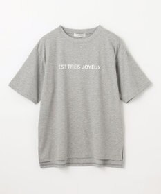 ANY 【汗ジミ防止加工】シルケットスムース半袖ロゴTシャツ