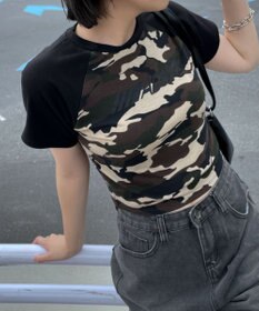 WEGO パイピングラグランT