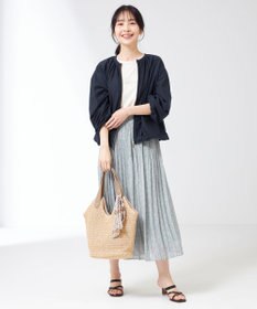 ANY SIS 【洗える】クリスタルプリーツフラワー スカート