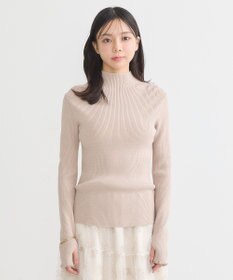 earth music&ecology 袖口刺繍リブニットプルオーバー