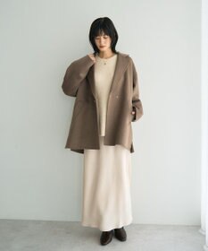 YECCA VECCA サテンフレアスカート