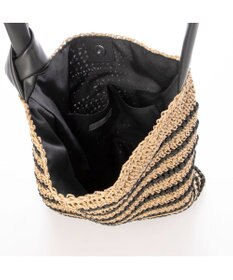 UNBILLION カシュカシュ cachecache / 柄ボーダークロッシェトート