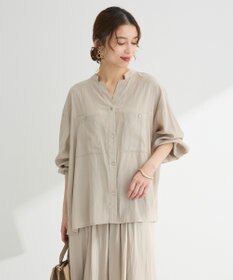 Green Parks サラフレブラウス（無地）