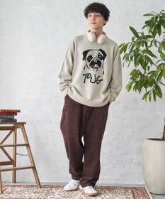 WEGO オーバーフィットジャガードプルオーバー