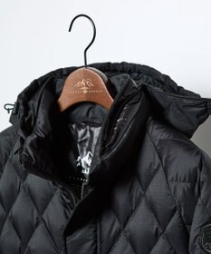 JOSEPH ABBOUD MOUNTAIN 【軽量/撥水】 フーデットキルティング ダウンブルゾン