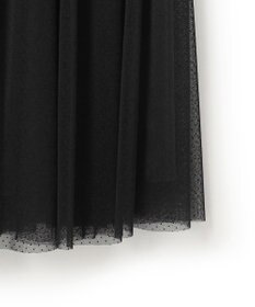 23区 L 【APPLAUDIR】クリアジョーゼット ドットチュールコンビ ドレス