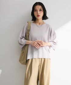 Green Parks 七分袖機能ニットプルオーバー