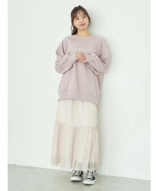 earth music&ecology 裏毛ロゴチュニック