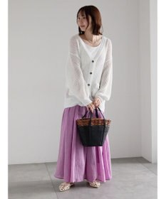 Te chichi シャンブレーボイルスカート