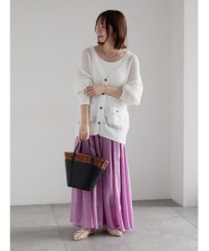 Te chichi シャンブレーボイルスカート