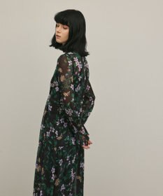 GRACE CONTINENTAL ドロストティアードフレアワンピース