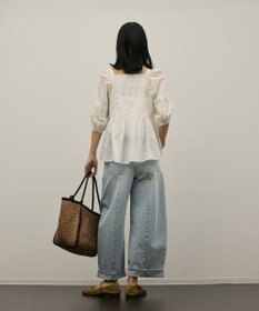 GRACE CONTINENTAL レースコンビピンタックブラウス