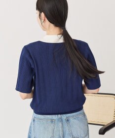 AMERICAN HOLIC 襟配色ニットポロ