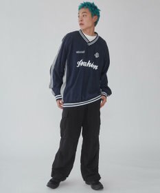 WEGO 【ユニセックス着用ITEM】ナイロングラフィックプルオーバー