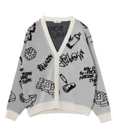 WEGO ベロアモールグラフィティカーディガン
