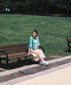 SHARE PARK LADIES 【UVカット・吸水速乾・ストレッチ・軽量 】ロゴショートTシャツ（S・Mサイズ）