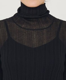 uncrave シアーニット タートルネック トップス（uncrave WHITE）