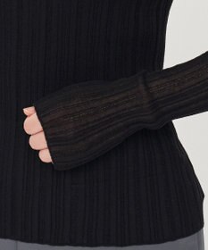 uncrave シアーニット タートルネック トップス（uncrave WHITE）