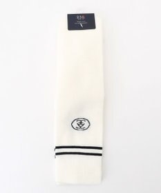 23区GOLF 【WOMEN】ライン入リ ニーハイソックス ホワイト系