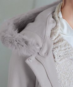 Tiaclasse 2WAYフード付きフェイクウールコート