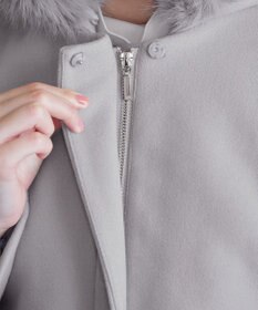 Tiaclasse 2WAYフード付きフェイクウールコート