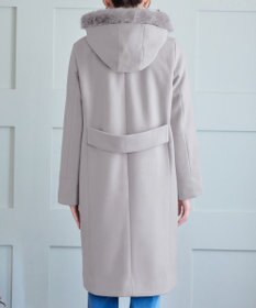 Tiaclasse 2WAYフード付きフェイクウールコート