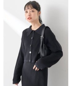 earth music&ecology ＳＥＴ２点襟付きカーディガン＋ニットワンピース