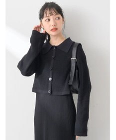 earth music&ecology ＳＥＴ２点襟付きカーディガン＋ニットワンピース