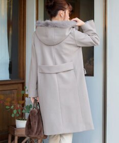 Tiaclasse 2WAYフード付きフェイクウールコート