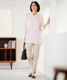 自由区 S 【接触冷感・UVカット・吸水速乾】シェルタリングオックステーパード パンツ