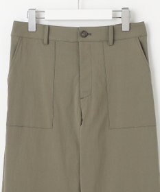 J.PRESS LADIES L 【洗える】セルロースリネンストレッチ ベイカー パンツ