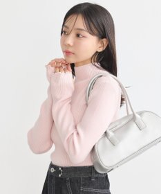 earth music&ecology 袖口刺繍リブニットプルオーバー