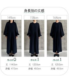 #Newans 【セレモニーにも】〈亀恭子さんコラボ〉ボリュームスリーブロングワンピース