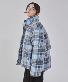 WEGO 【ユニセックス着用ITEM/MLサイズ展開】チェックパファーブルゾン