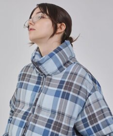 WEGO 【ユニセックス着用ITEM/MLサイズ展開】チェックパファーブルゾン