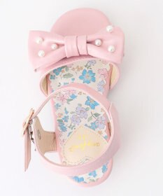 ANY KIDS リボン ヒールサンダル