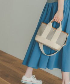 TOPKAPI 【Breath TOPKAPI】スコッチグレイン ネオレザー ミニ トート バッグ ショルダー付き S