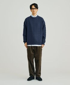 J.PRESS YORK STREET 【UNISEX】アランケーブル クルーニット